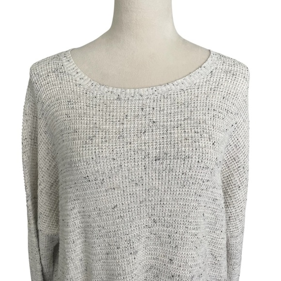 Eileen Fisher Organic Cotton Blend Neutral Lightweight Knit Sweater Women Sz XL - Picture 5 of 8